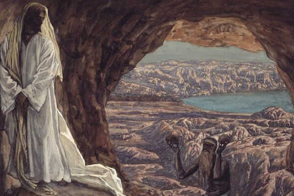 Tissot Jesus Tempted in the Wilderness medium